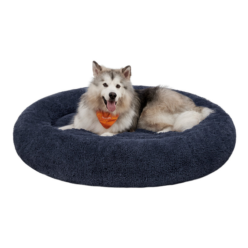140x140x20cm Polyester Pet Bed, Dark Grey