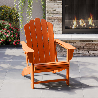 Lucus Poly HDPE Adirondack Chair with Cupholder