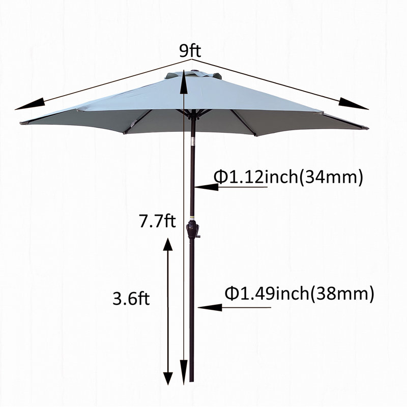 9pi PARAPLUIE rayé de glace, Vert