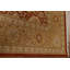 Tapis unique en laine noué à la main 9 pi 1 po x 12 pi 5 po nouvel âge en rouge / beige / brun