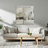 Modern Square Canvas Wall Art Print for Home Decor - Decorative Wood Framed Artwork Painting for Living Room or Bedroom Wall Display - 40", Ivory