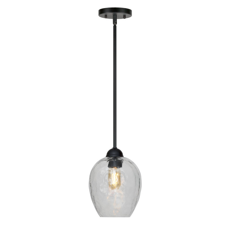 Hinton Charterhouse 1 - Light Matte Black Single Pendant