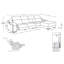 Canapé modulaire Coronado 4 pièces en forme de L en cuir italien de qualité supérieure avec 2 fauteuils inclinables électriques et appuis-tête réglables Coronado-954459745-954459748