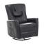 Timitra 85 cm Wide Faux Leather Rocker and Swivel Recliner