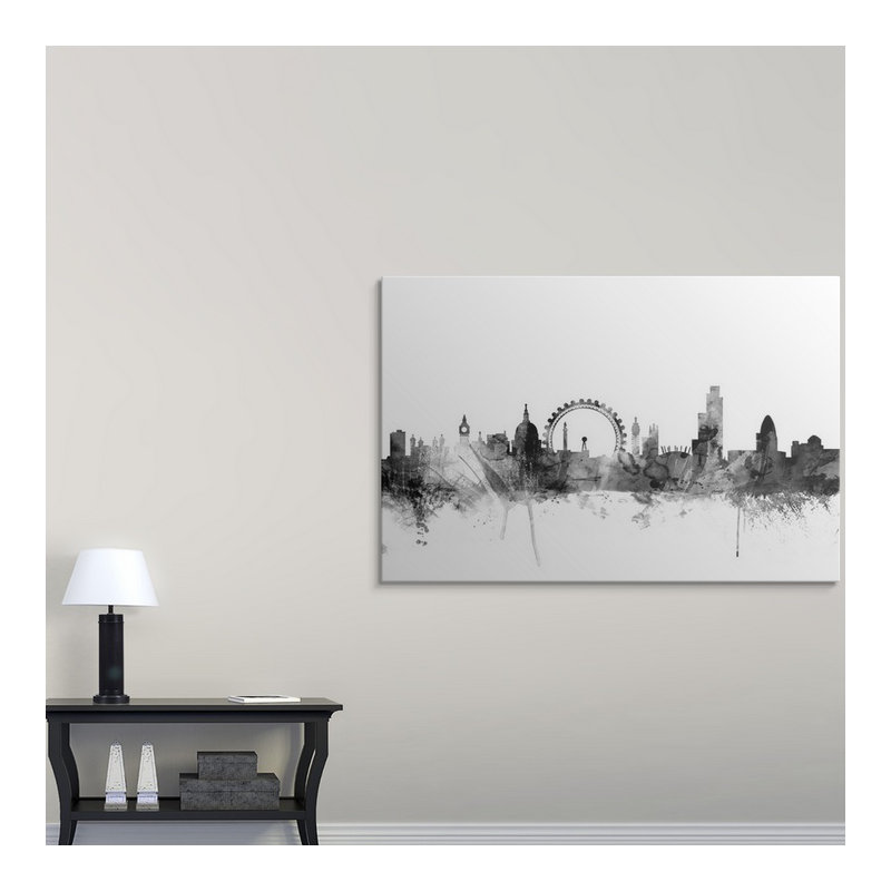 Francy, Londres, Angleterre, Michael Tompsett - impression, H 32 po x l 48 po x P 1,5 po, Toile