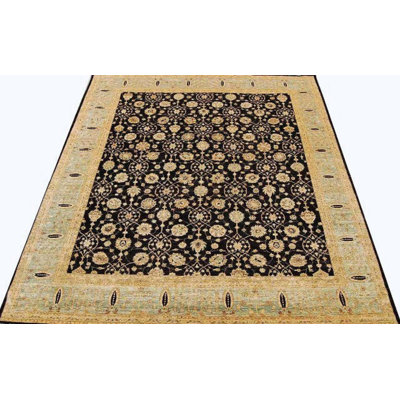 Ahloni Hand Knotted Wool Oriental Indoor Rug