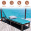 Chaise longue simple inclinable avec coussins 81 po Broshouse-165474233-232522194