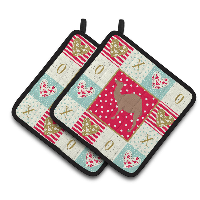 Ensemble de cuisinier poignée 2 pièces caroline trésors dromedary love, Chameau Turkoman