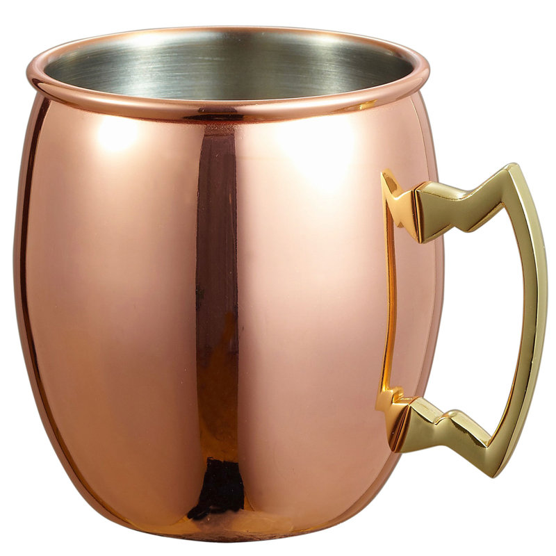 Grande tasse en acier inoxydable à moscou mule de 20 oz. Menelaus, Cuivre miroitant