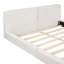 Grand lit plateforme tapissier avec tissu en velours-545691726