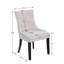 Chaise capitonnée beige rembourrée -665984343-580247408