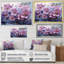 «Violet Flower Meadow Harmony I» sur toile-2118149769-2118149768