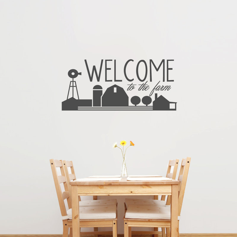 Landscape & Nature Non-Wall Damaging Wall Decal, Dark grey