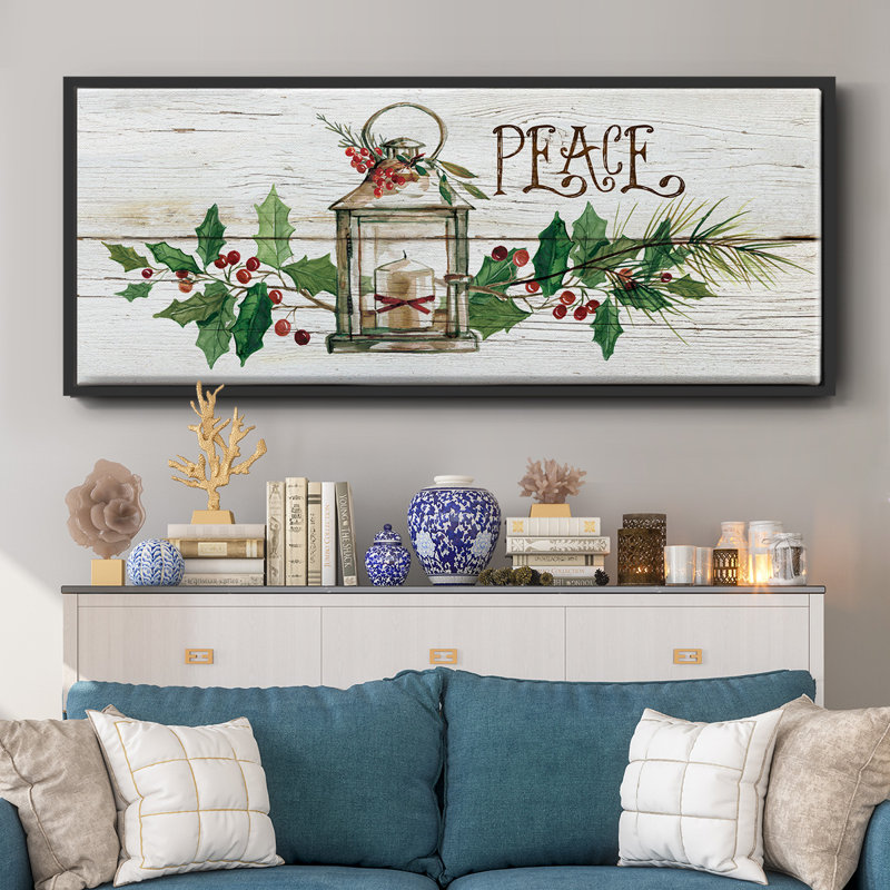 Rustic Peace - toile encadrée, H 20 po x l 50 po