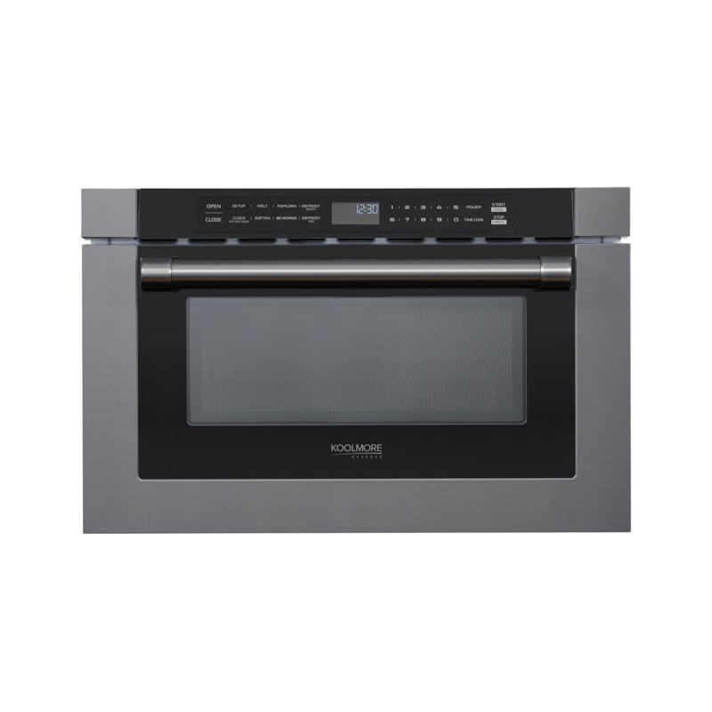 24 in. Black Stainless Steel  Microwave Drawer , 1.2 Cu. Ft Capacity