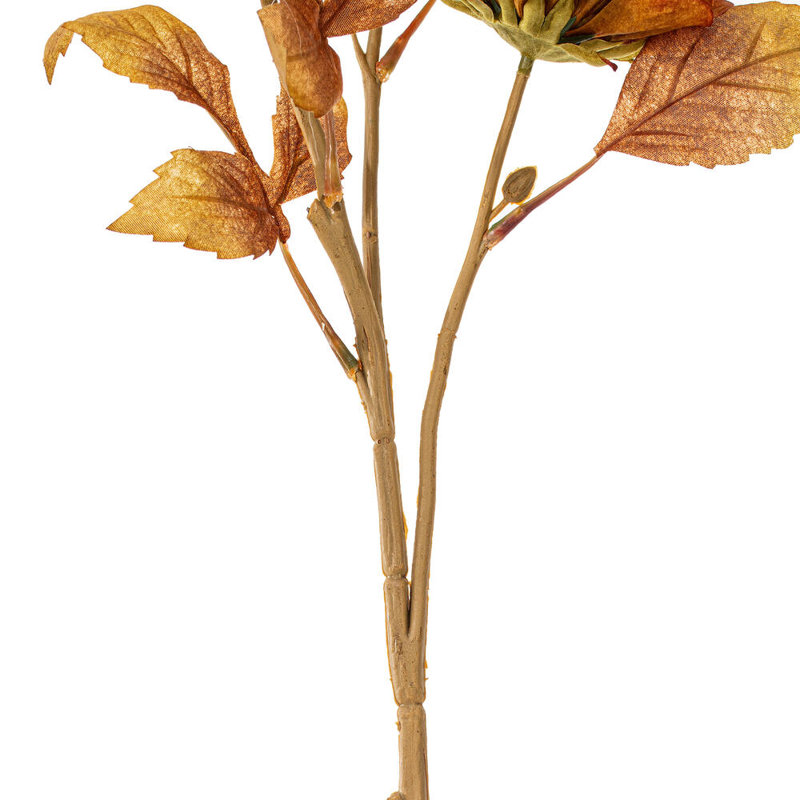 Vickerman 26" Artificial Chrysanthemum Spray 3/Bag. Recommended for indoor use., Brown