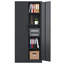 Grande armoire de rangement en métal de 72 pouces avec portes verrouillables et 4 tablettes réglables, idéale pour le rangement organisé et sécuritaire des outils-1308252165