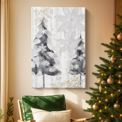 «Frostlit Hearth Blessing» - Toile tendue avec châssis de qualité supérieure
