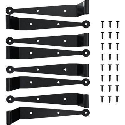 SteelTek Strap Hinge 10"W with 2 1/4" Offset Shutter Kit, for Heights 60"-80" (Includes 4 Pairs of Hinges)