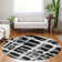 Premium Machine Washable Prisco Black Rug