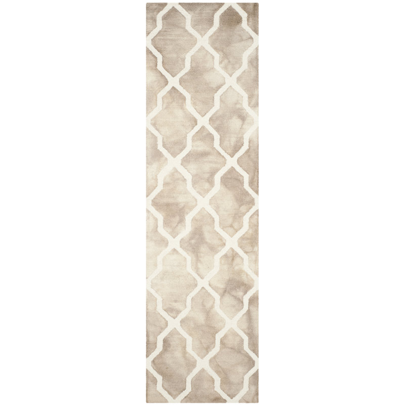 Doolittle Hand Tufted Wool Geometric Rug, Runner 2'3" x 6'