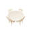 6 - Person Solid Wood Top Pedestal Dining Set