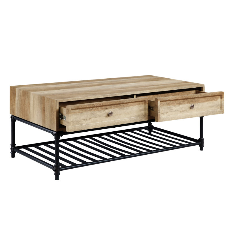 Brantley Oak & Sandy Rectangular Coffee Table