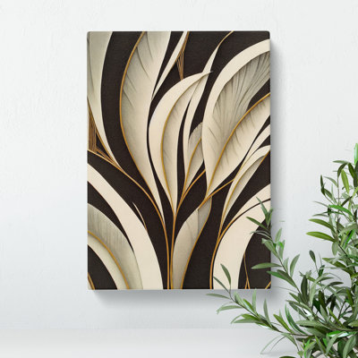 Antique Feathers - Wrapped Canvas Print