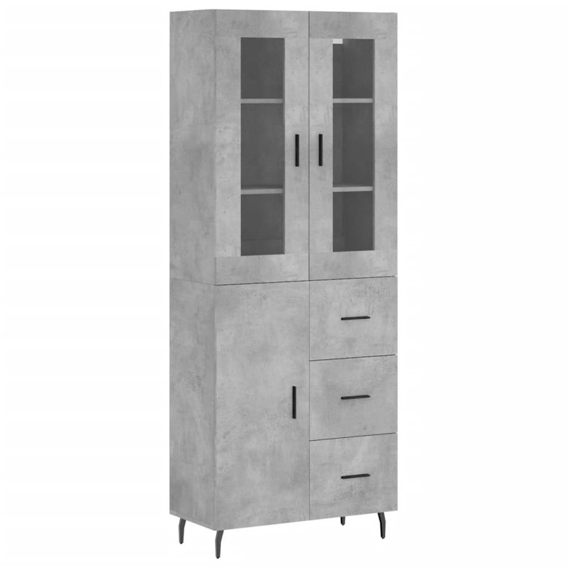 Bukovec 69.5cm Sideboard, Concrete Grey