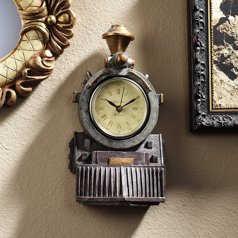 Horloge murale «All Aboard Locomotive Train»