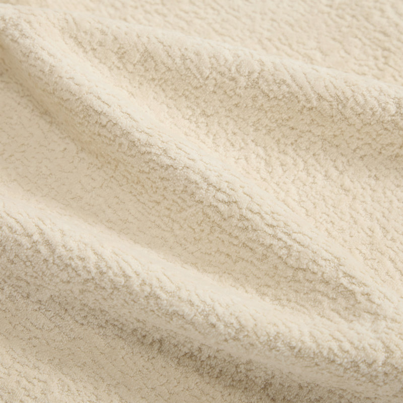 Canapé Chenille Cloud, L 70 po, Crème, chenille beige