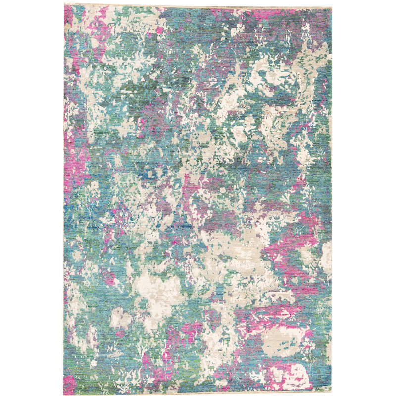 Tapis multicolore de haute qualité noué à la main