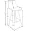 Tabouret de bar et de comptoir en cuir synthétique Latitude Run-1878366282
