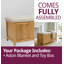 Amina Linen Upholstered Storage Bench