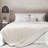 Soft Plush Fleece Throw Blanket, Double Sided Cozy Thick Warm Blanket for Sofa & Bed, Ivory, Throw XL (60" x 70")-119778804-119778805