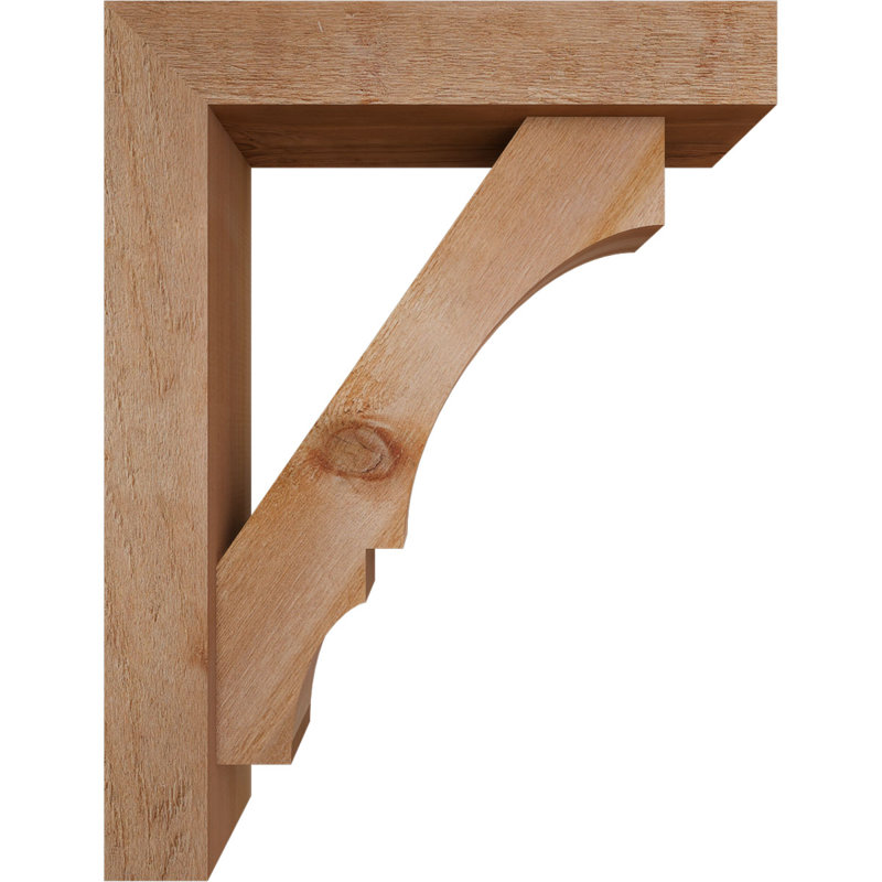 Support de bloc Balboa avec entretoise décalée, 34 x 26, Cèdre rouge occidental de l 6 po (scié brut)