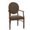 Hughes Upholstered King Louis Back Arm Chair
