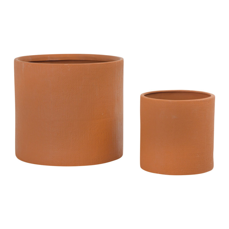 Jardinières en grès, 10,25 po x 11,25 po x 11,25 po, Terre cuite