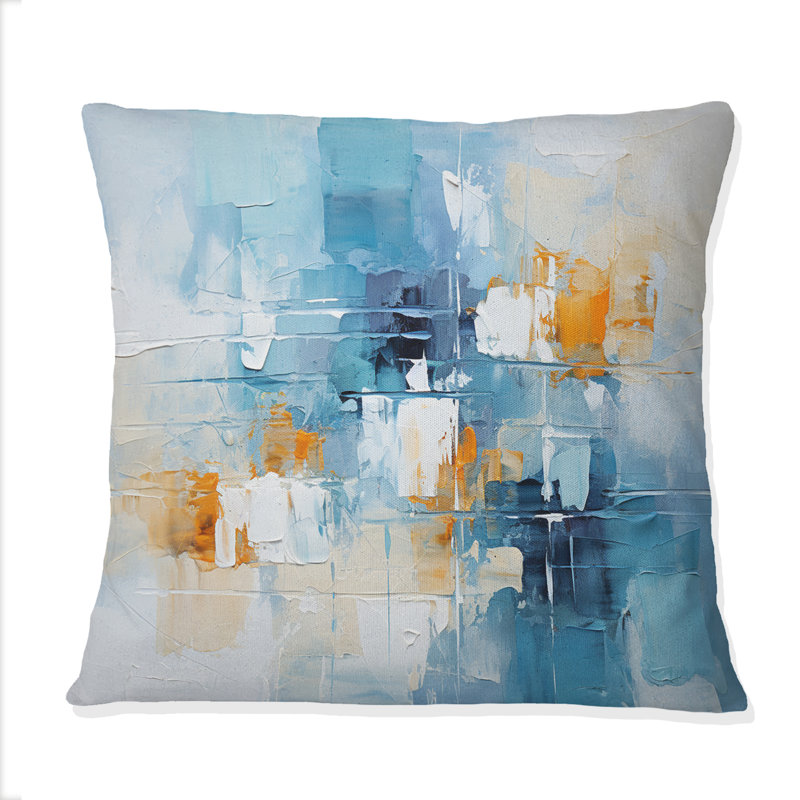 Collage céleste blanc bleu ciel - Coussin décoratif imprimé ciel