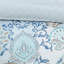 Housse de couette réversible 100% coton avec motif floral et motifs multicolores