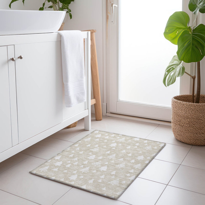 Xhevrie Machine Woven Area Rug, Rectangle 1'8" x 2'6"