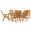 6 - Person Acacia Patio Dining Set with Rectangular Table