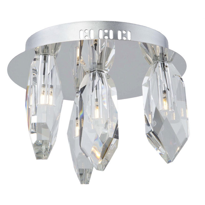 Zahir Crystal Flush Mount