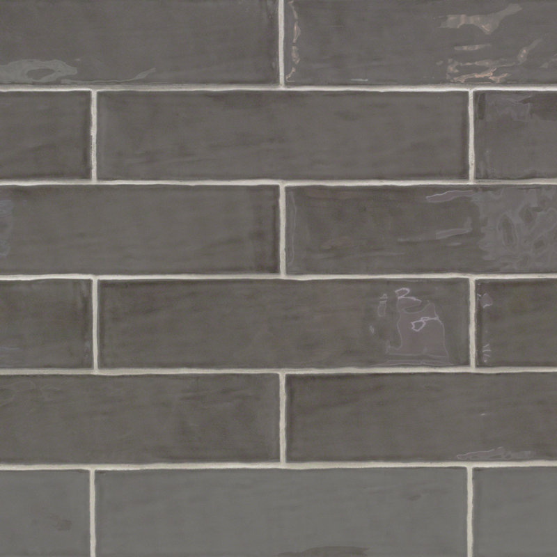 Barcelona 3 in. x 12 in. Polished Ceramic Subway Wall Tile (10.76 Sq. Ft. / Case), Driftwood