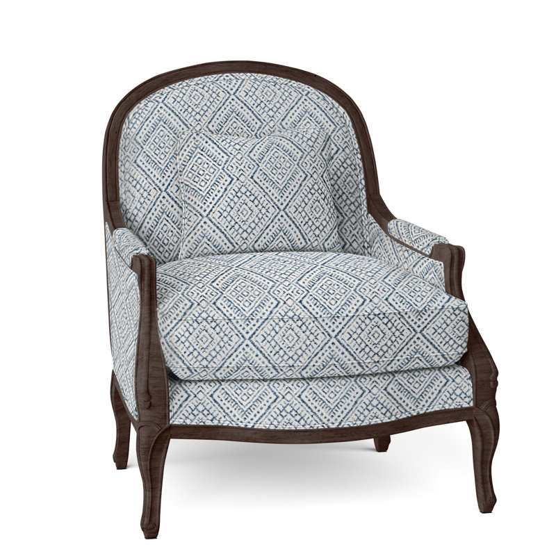 Adair Upholstered Armchair, Tobacco, Perigold Iguazu Royal