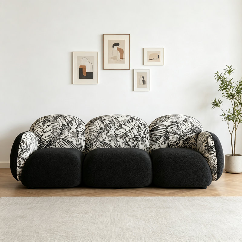 Evas, 77.56" W, Rétro noir