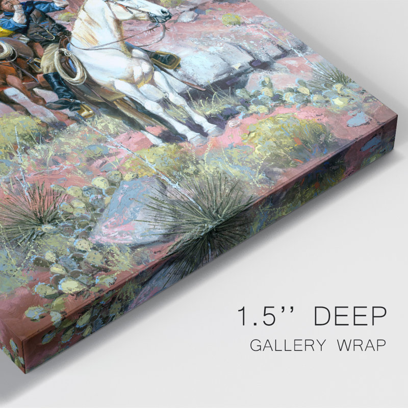 A Long Ways Off - peinture sur toile tendue, H 18 po x l 12 po x P 1 po