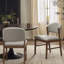 Ensemble de 2 chaises de salle à manger modernes du milieu du siècle, en bois d'hévéa pour petite cuisine-902605349