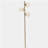 3-bulb floor lamp, with marble base