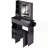 29.2" Small Space Left Drawer Desktop Vanity Table and Cushioned Stool-488028